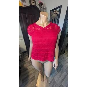 Skye’s the Limit “Barcelona” Lace Top – Size PXL (NWT)